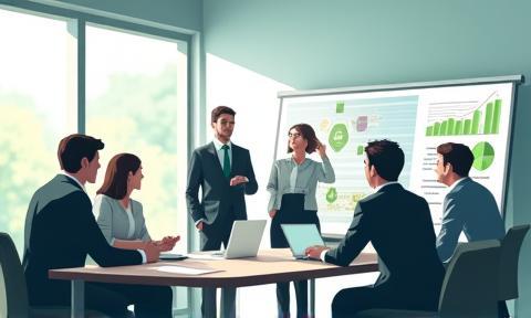 People discussing recycling strategy