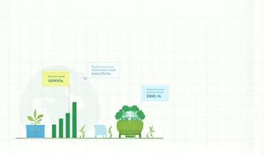Charts showing positive environmental impact data